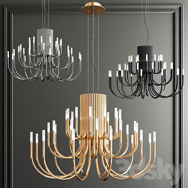 Four Exclusive Chandelier Collection_61 3DSMax File - thumbnail 5
