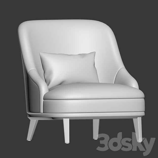 Celedonio armchair hamiltonconte 3DSMax File - thumbnail 3