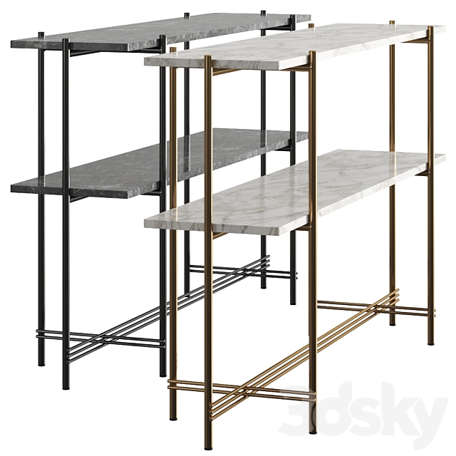 Gubi TS Console Tables 3d
