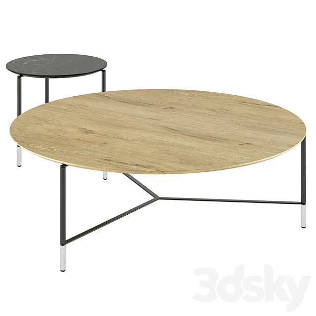 B&T design _ Modest Round Coffee tables 3d
