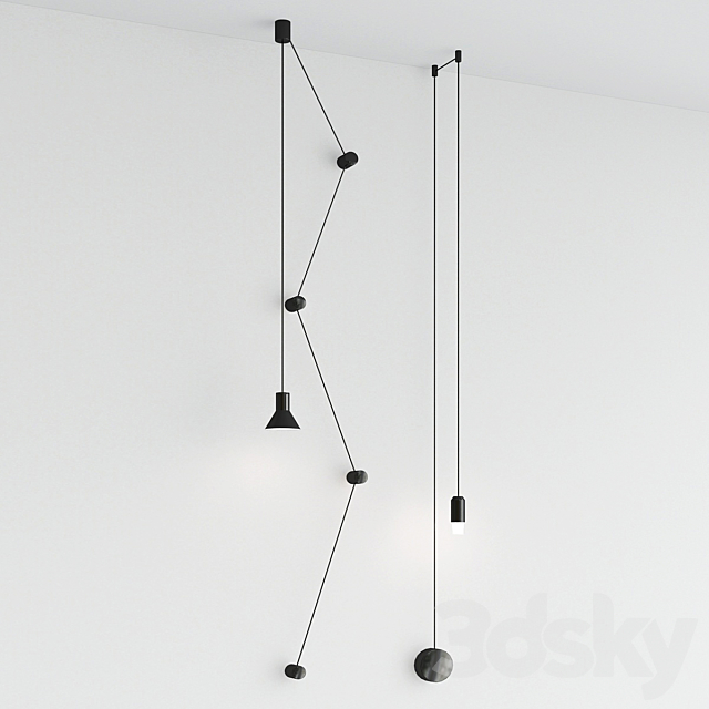 NEURO and VIBIYA pendants lamp collection 3d