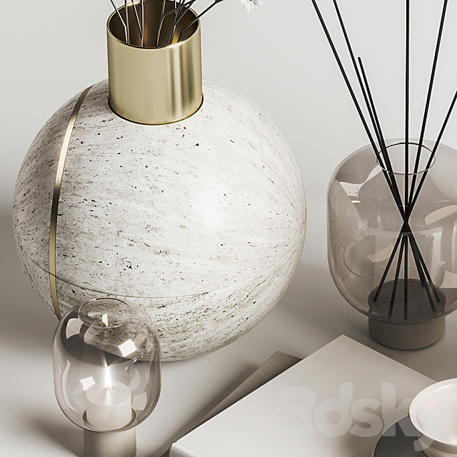 Decoration Set 001-Hauri Candleholder Arche Collection Curiosity objects 3dsky