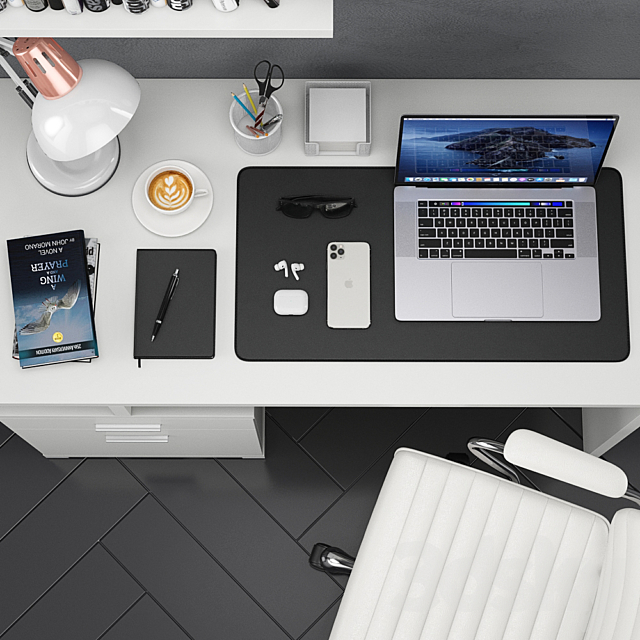 Workplace MacBook 3 3DSMax File - thumbnail 4