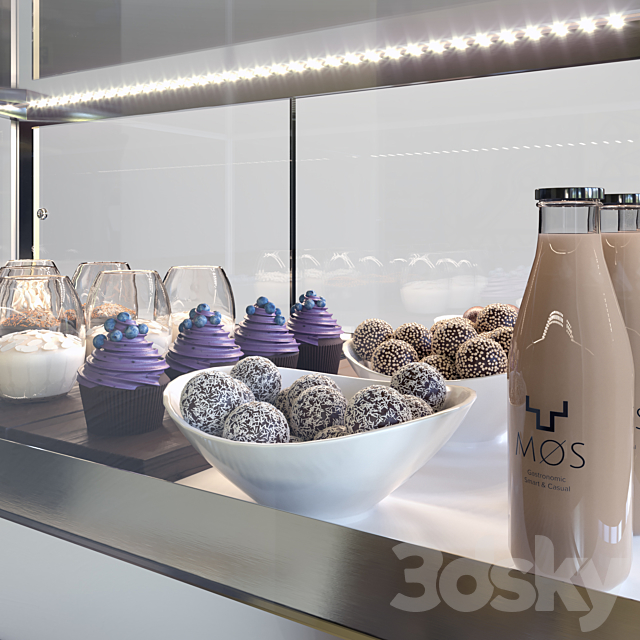 Confectionery showcase 3dsky