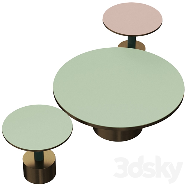 Moanne Rio Coffee & Side Tables 3d