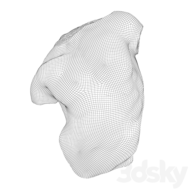 Sculpture Gaddi Torso 3DSMax File - thumbnail 4