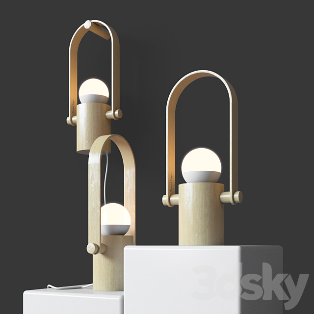 Hermit Lamp by Noemi Saga 3d