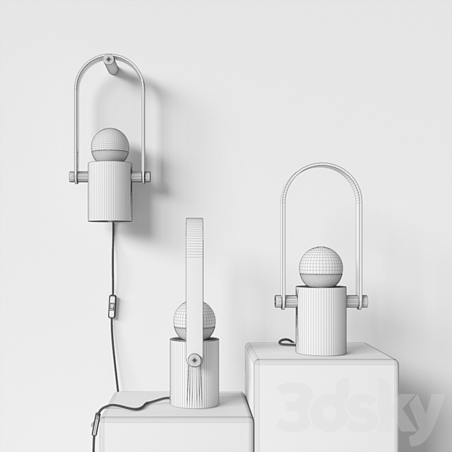 Hermit Lamp by Noemi Saga 3dskyfree
