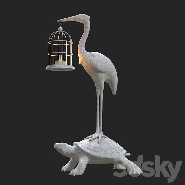 Lamp “Crane on a turtle” 3DSMax File - thumbnail 3
