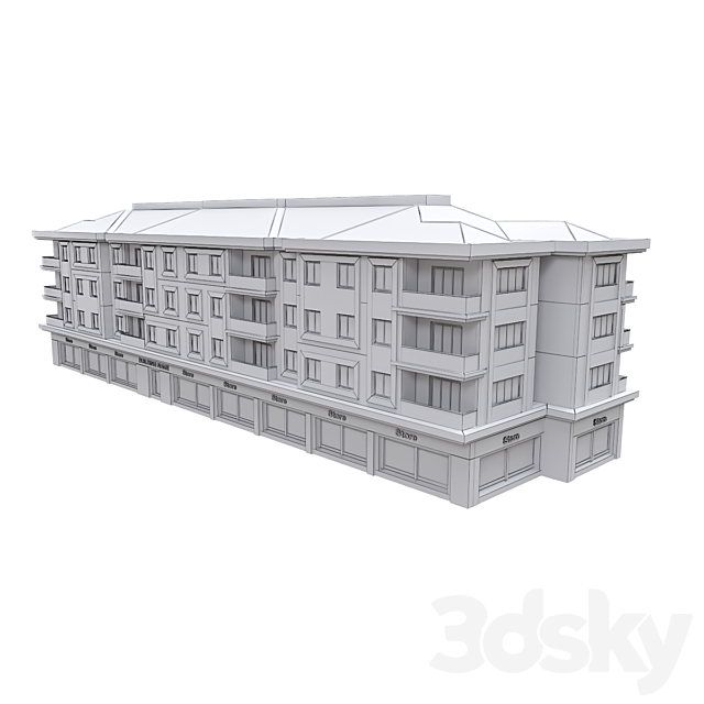 Modern Residential Building 29 3dskyfree