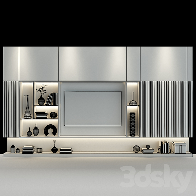TV Wall 163 3d
