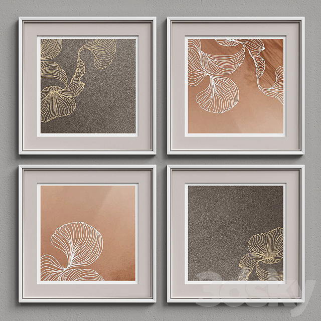 Nice Picture Frames Set 110 3dskyfree