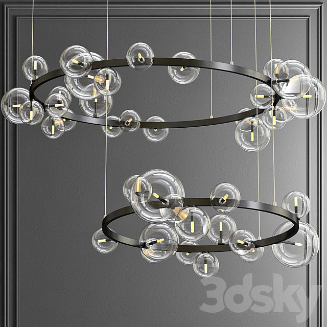 Design ring chandelier IONA Chandelier 3DSMax File - thumbnail 1