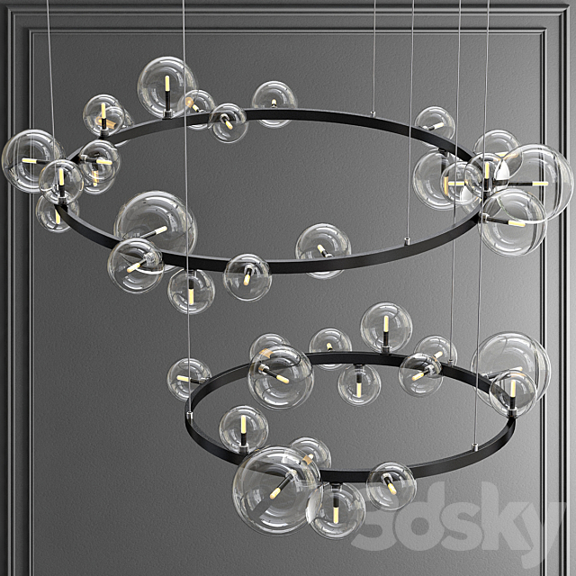 Design ring chandelier IONA Chandelier 3DSMax File - thumbnail 2