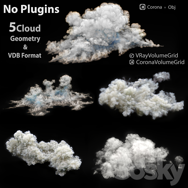 clouds - 3D Volumetric cloud Free Download