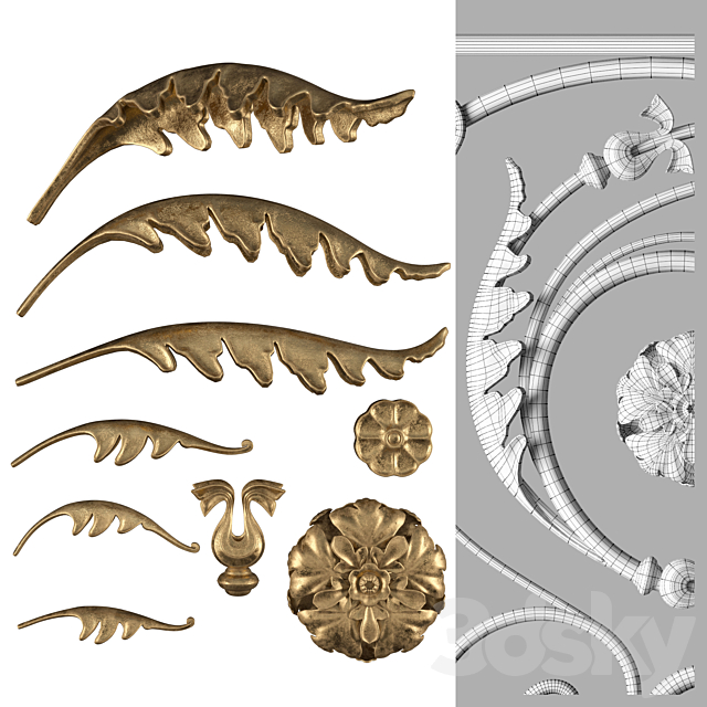 Forged stairs 3dskyfree