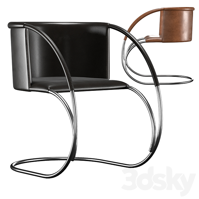 ML 33 Leather Chair 3DSMax File - thumbnail 1
