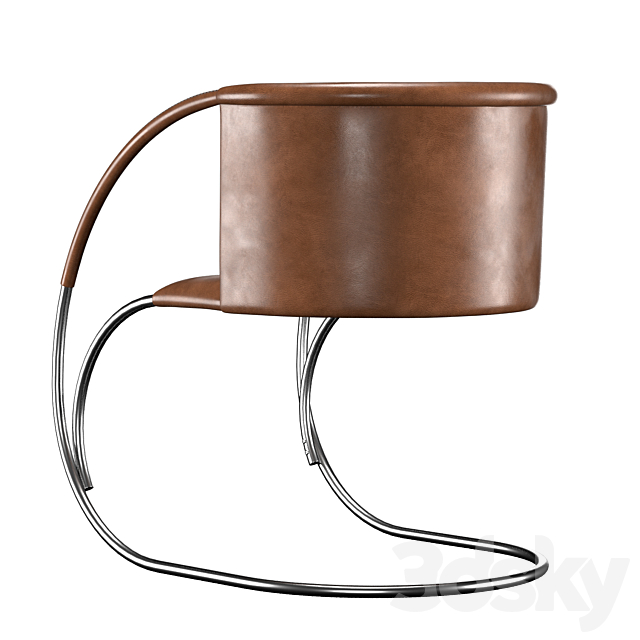 ML 33 Leather Chair 3DSMax File - thumbnail 2