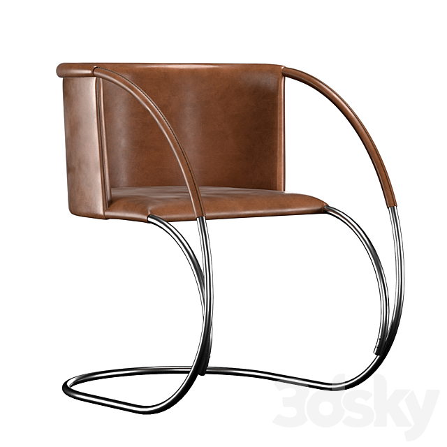 ML 33 Leather Chair 3DSMax File - thumbnail 3