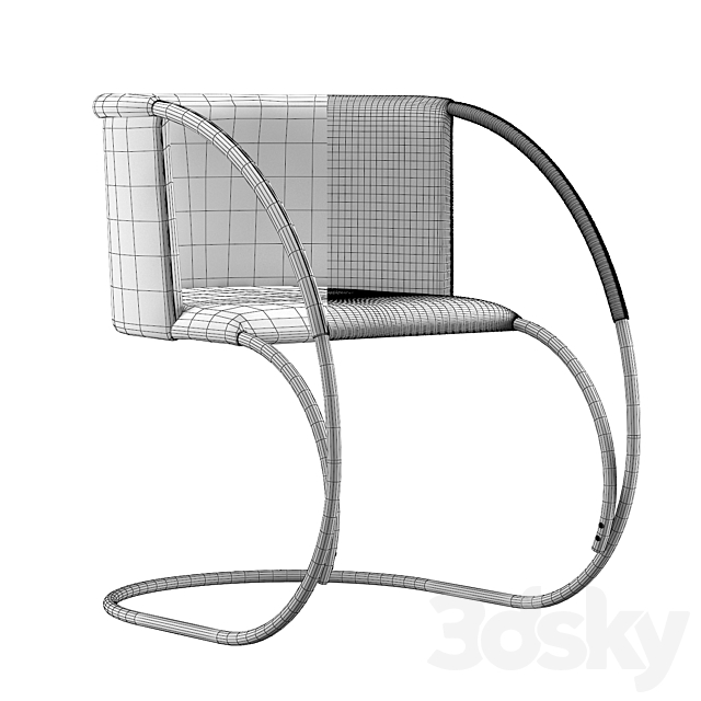 ML 33 Leather Chair 3DSMax File - thumbnail 5