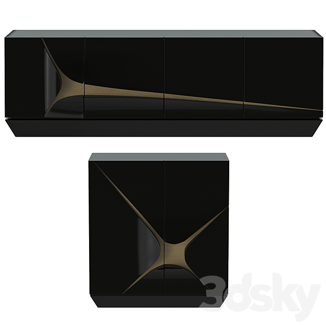 Emmemobili Dakar Storage Unit 3d