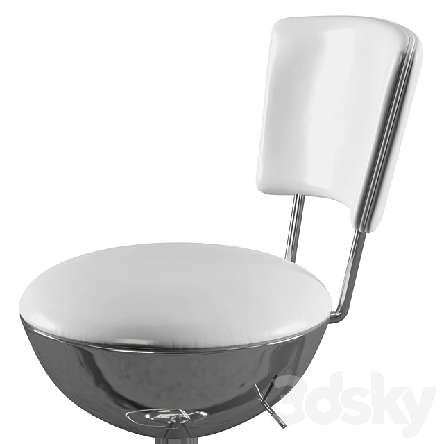 Francesco Molon Silhouette bar stool 3DSMax File - thumbnail 2