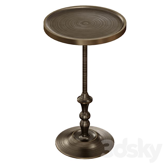 Sadie Drink Table (Crate and Barrel) 3d