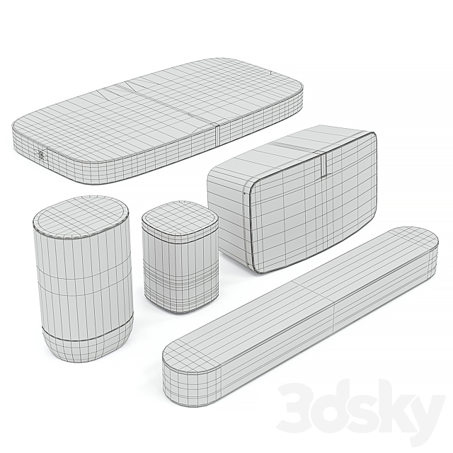 speaker system Sonos (gen 2) speakers 3dskyfree