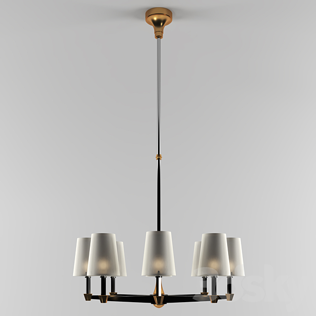 Eight branch chandeliers 3dsky