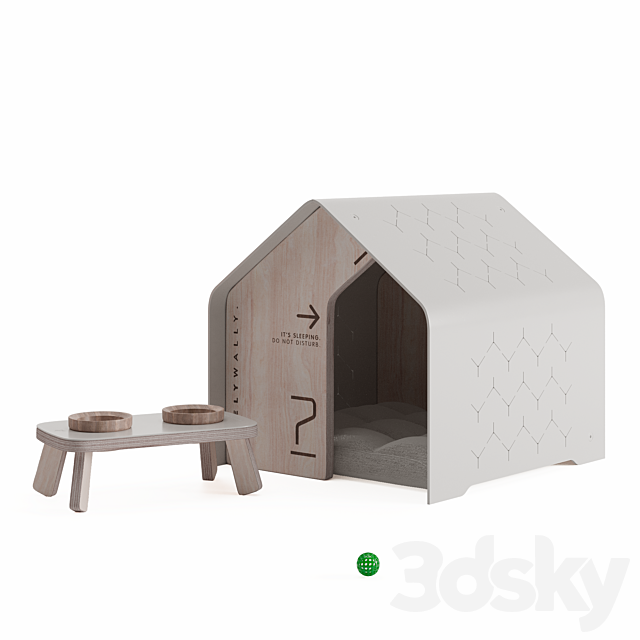 Weelywally sydney pet house 3DS Max Model - thumbnail 4