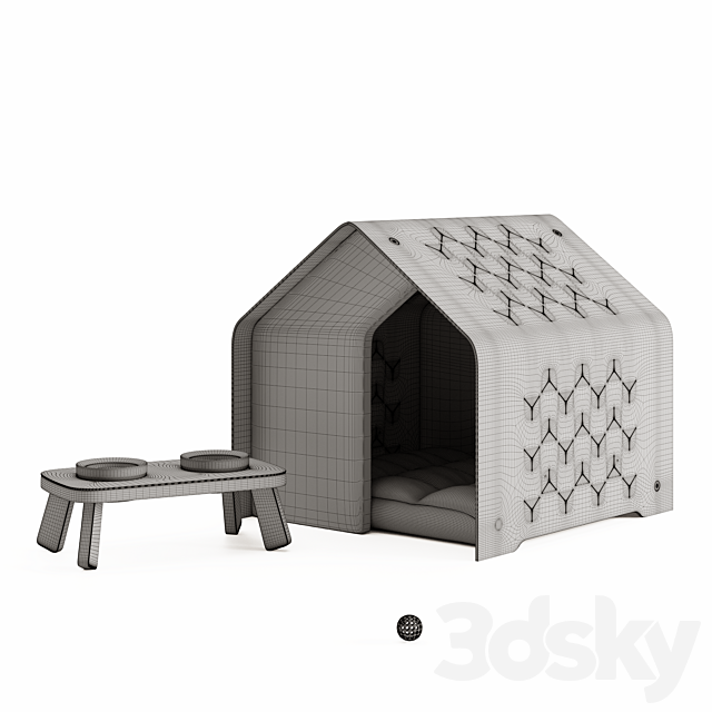 Weelywally sydney pet house 3DS Max Model - thumbnail 5
