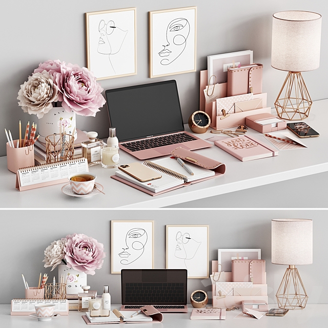 Workplace set WT 02 Rose Free Download