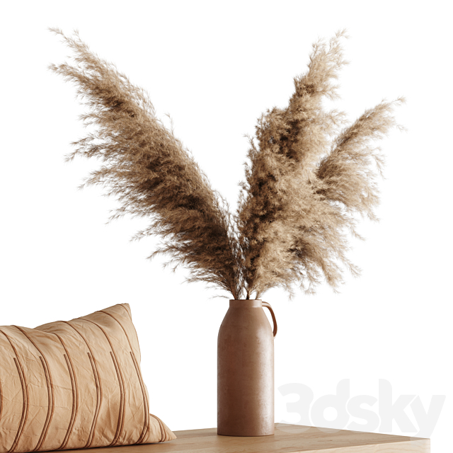 Decoration Set 05 pampas & table 3DSMax File - thumbnail 3