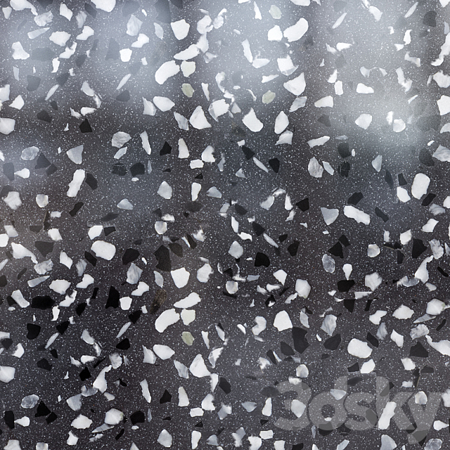 Terrazzo marble Siren 3d