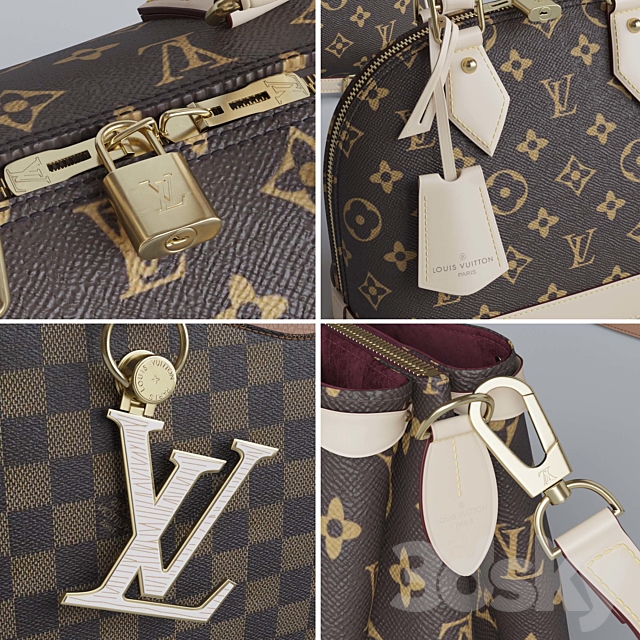 Bag Set 3. Louis Vuitton 3DSMax File - thumbnail 2