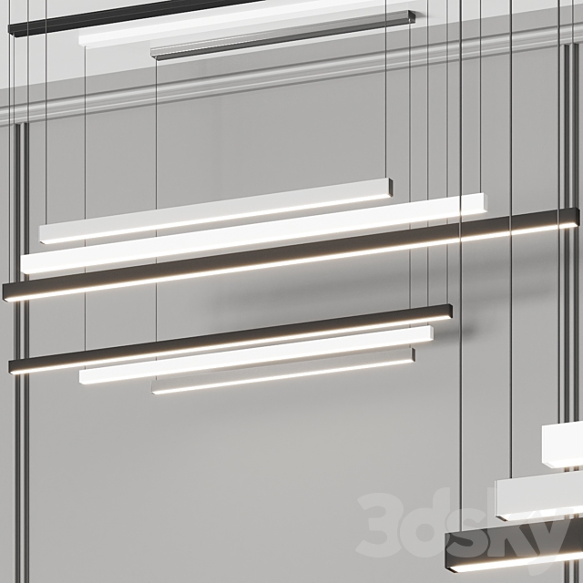 Rexa Design Metrolineare Pendant Lamps 3DSMax File - thumbnail 1