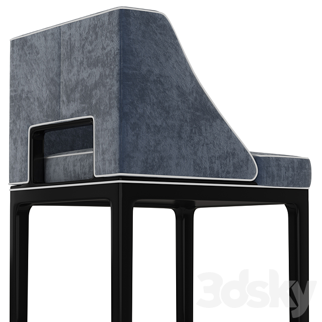 American bar stool 3DSMax File - thumbnail 3