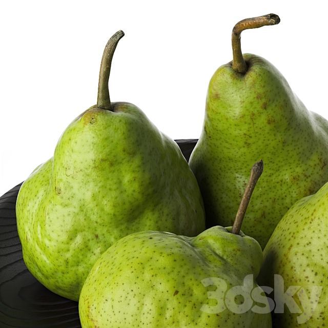 Pears in a bowl 3DSMax File - thumbnail 2