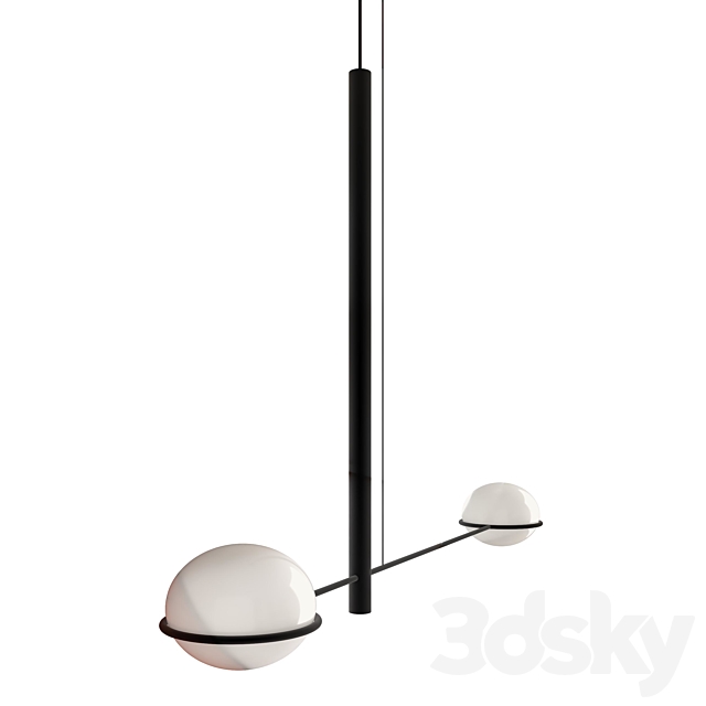 Pendant lamp LEDS C4 COCO Double 3d