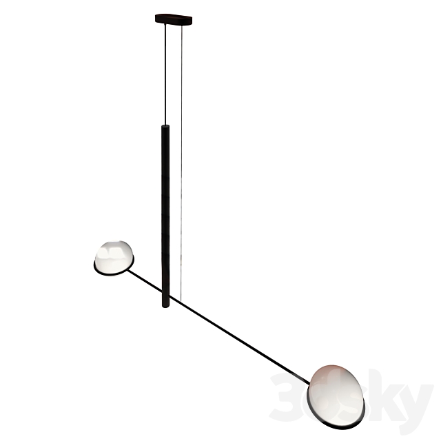 Pendant lamp LEDS C4 COCO Double 3dsky