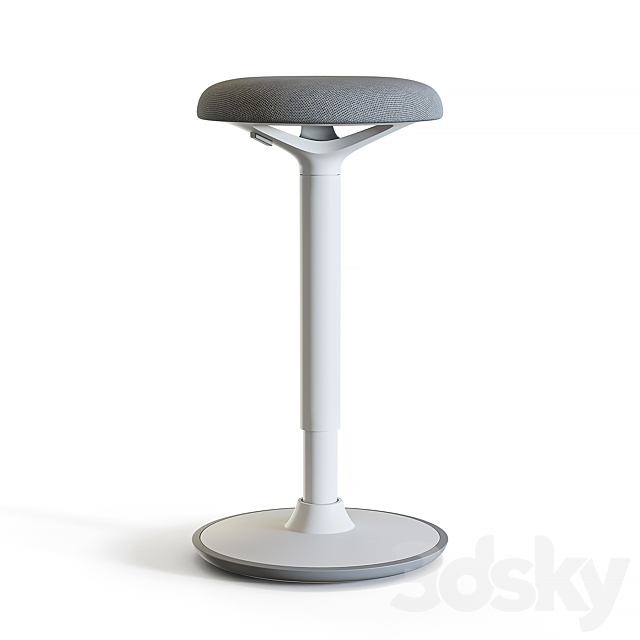 chair Fully Luna Standing Desk Stool 3DSMax File - thumbnail 1