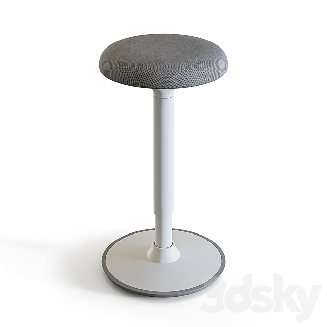chair Fully Luna Standing Desk Stool 3DSMax File - thumbnail 2