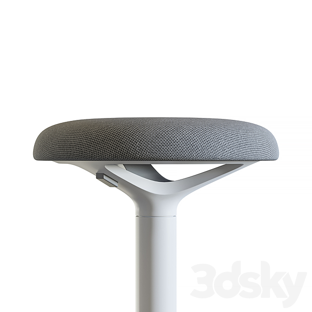 chair Fully Luna Standing Desk Stool 3DSMax File - thumbnail 3