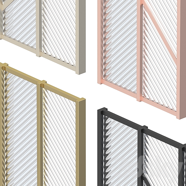 Glass partition 3dsky