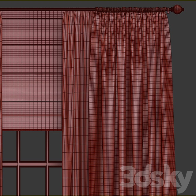 Curtain 681 3DSMax File - thumbnail 4