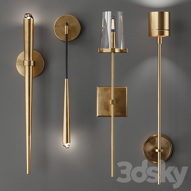 Lampatron wall light collection \\ Del witten stylus 3DSMax File - thumbnail 1