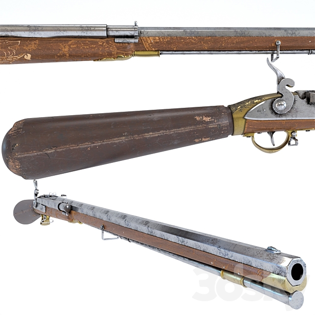 Girardoni air rifle 3d