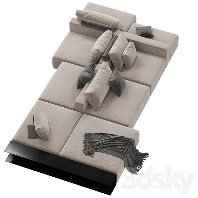 Sofa Poliform WESTSIDE DIVANO 3d