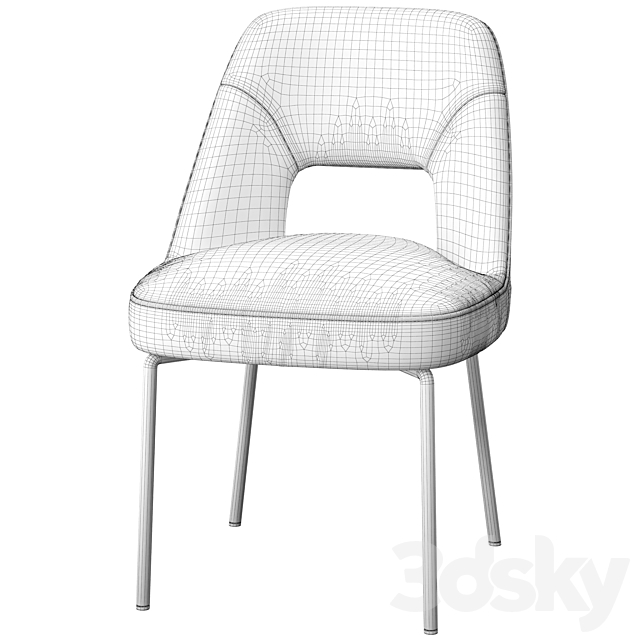 Joyce chair by Flexform 3DSMax File - thumbnail 5