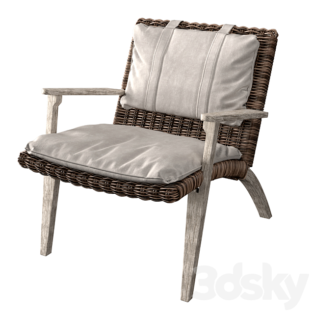 Jonathan Charles furniture Lounge Chair 3DSMax File - thumbnail 1